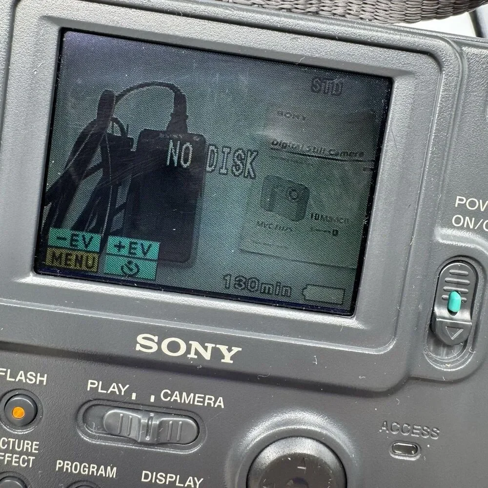 Sony Mavica MVC-FD75 Digital Camera 10x Zoom Tested Working Kit